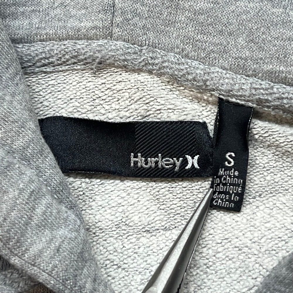 Hurley Mens Freedom Movement Graphic Hoodie Gray Surf Sweatshirt Small 145 - Picture 3 of 8